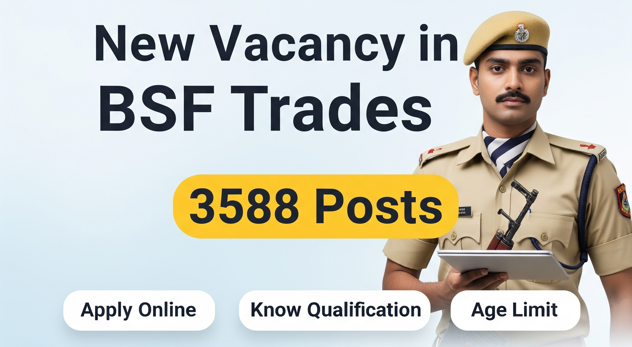 BSF Constable Tradesman Recruitment 2025