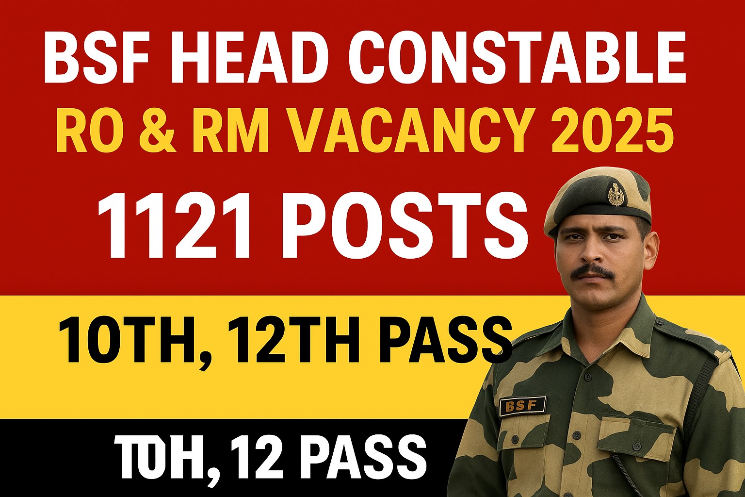 BSF Head Constable Vacancy 2025