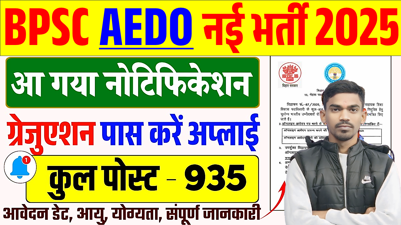 BPSC AEDO Recruitment 2025