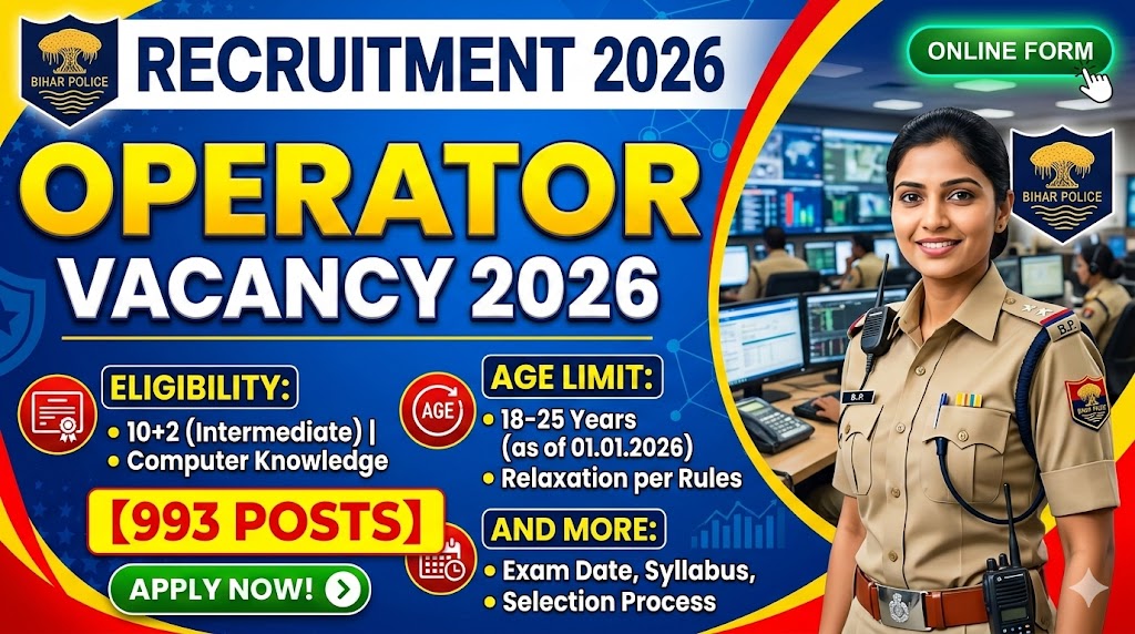 Bihar Police Operator Vacancy 2026 