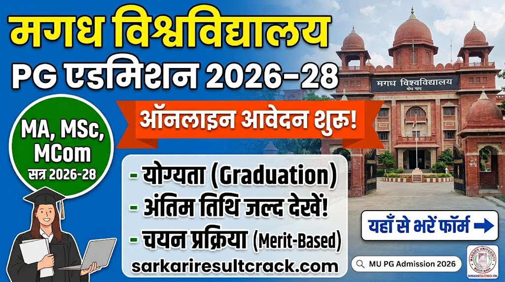 Magadh University PG Admission 2026