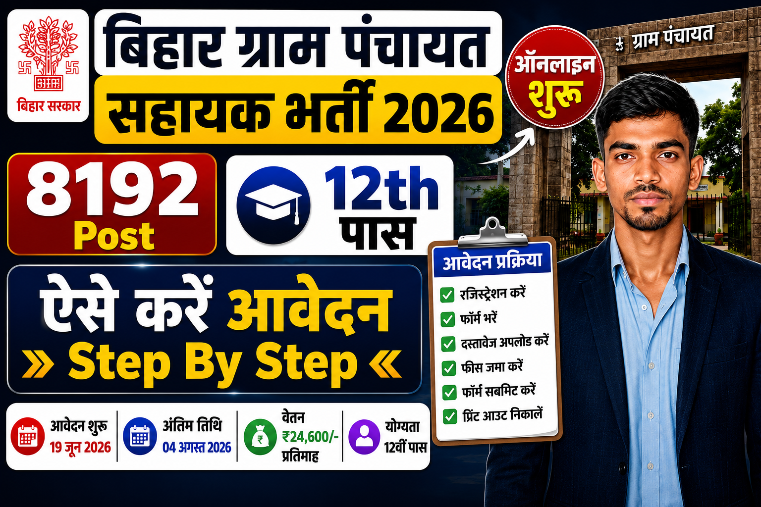 Bihar Gram Panchayat Sahayak Recruitment 2026:-